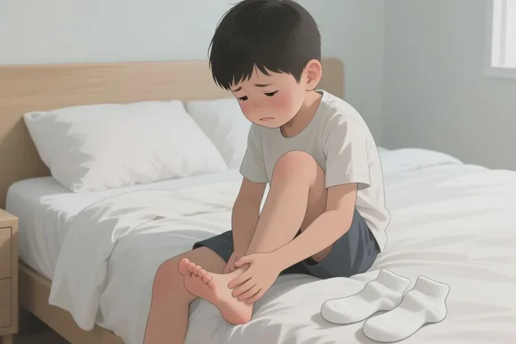 小学生脚上出现湿疹能根治吗(图1)