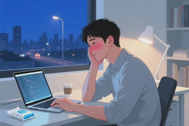 青年人脸上容易长湿疹能根治吗(图1)