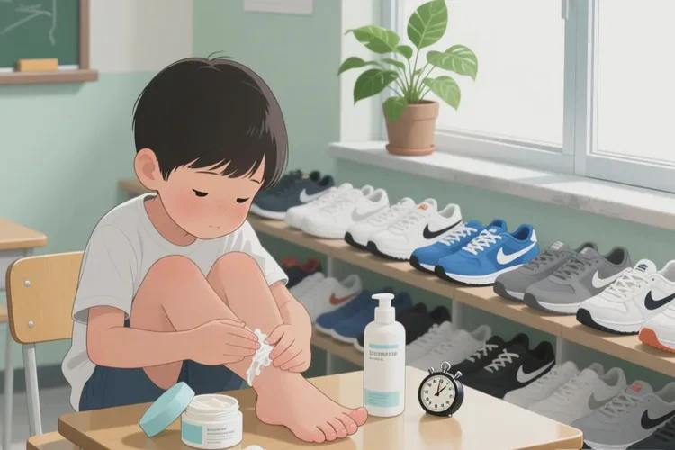 小学生脚上起湿疹能根治吗(图1)