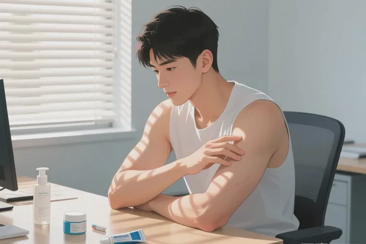 青年人手臂偶尔起湿疹能根治吗(图1)