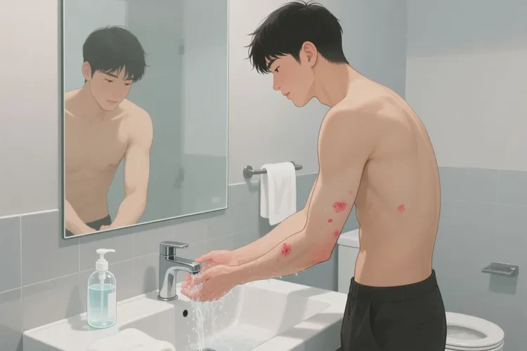 青年人手臂上偶尔起湿疹能根治吗(图2)