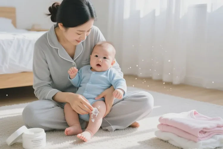 婴儿小腿容易长湿疹可以根治吗(图1)