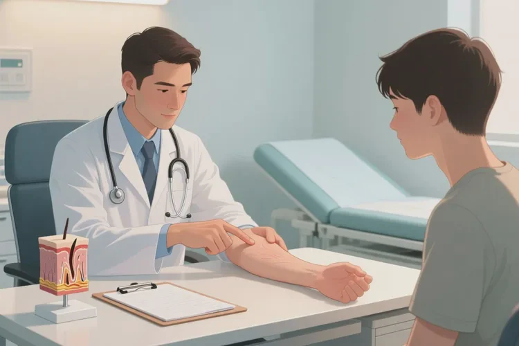 青年人手臂上长湿疹能根治吗(图4)