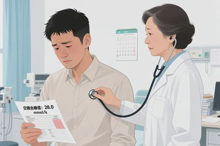31岁早上空腹血糖28.0是怎么回事(图1)