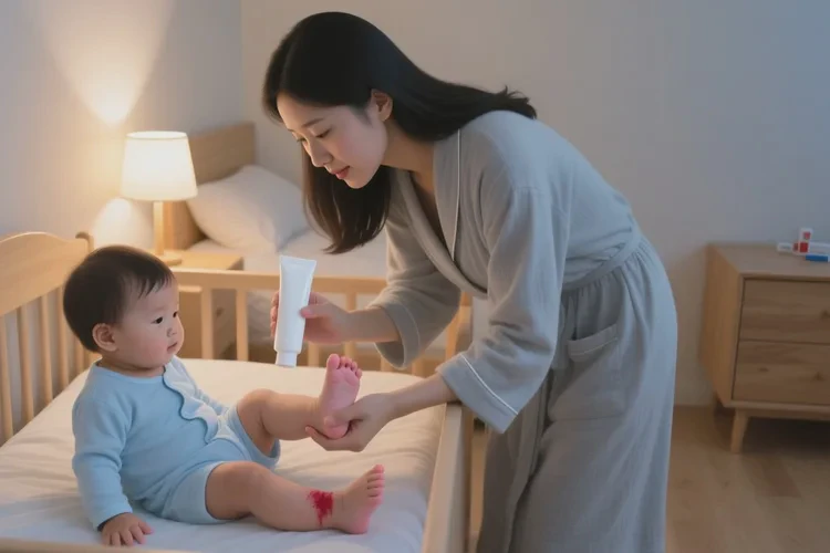 少儿脚上偶尔长湿疹能够根治吗(图1)