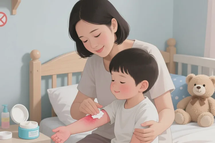 儿童手臂上容易长湿疹能够根治吗(图1)