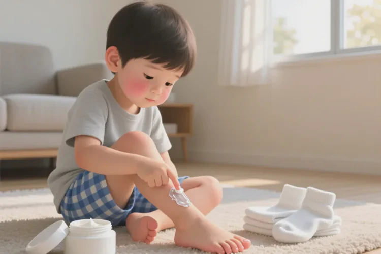 儿童脚上容易长湿疹能够根治吗(图1)