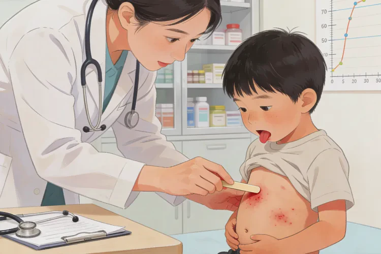 儿童肚子上偶尔长湿疹能够根治吗(图1)