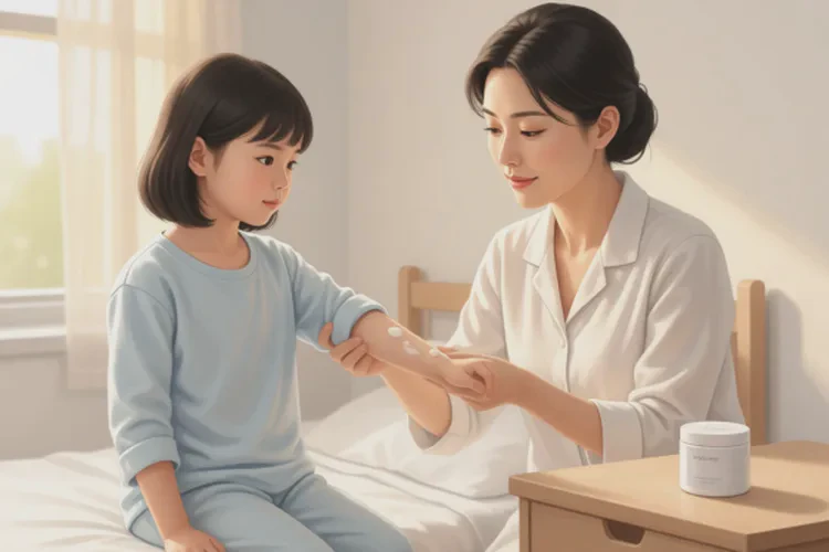 少儿手臂上偶尔起湿疹能够根治吗(图1)