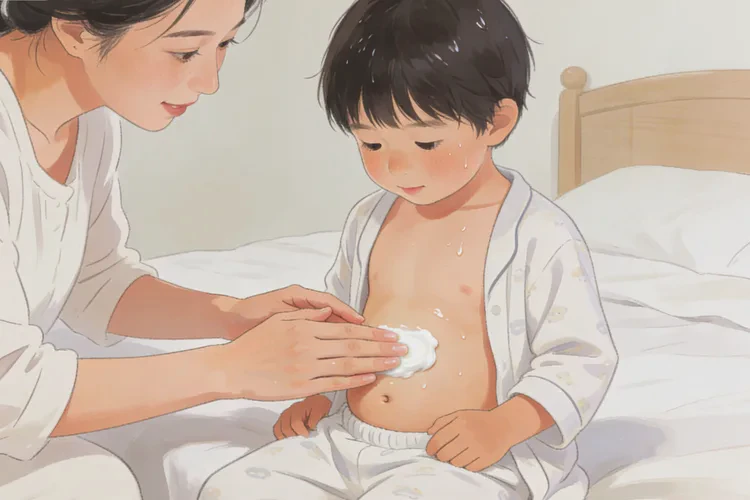 少儿肚子上出现湿疹能够根治吗(图1)