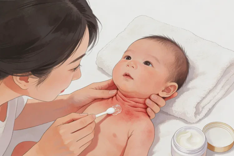 少儿脖子出湿疹能够根治吗(图1)