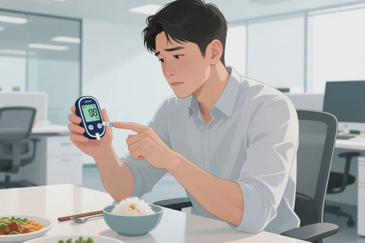 31岁中餐血糖8点6是怎么回事(图1)