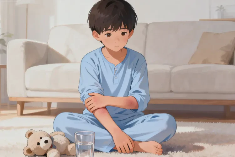 少儿手臂偶尔起湿疹能够根治吗(图1)