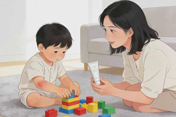 儿童手臂偶尔长湿疹能够根治吗(图1)