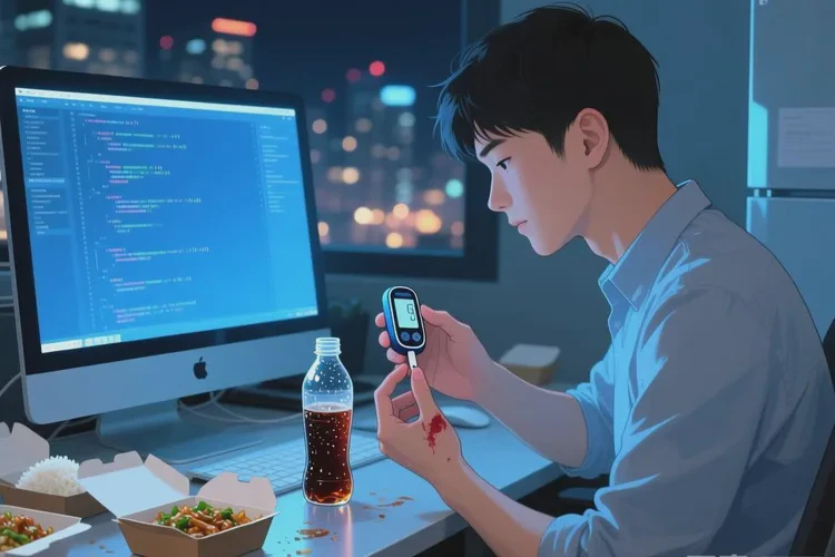 32岁晚餐血糖17.5是怎么回事(图1)