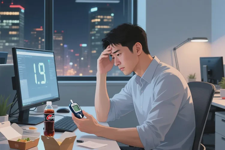 32岁早餐血糖12.9是怎么回事(图1)