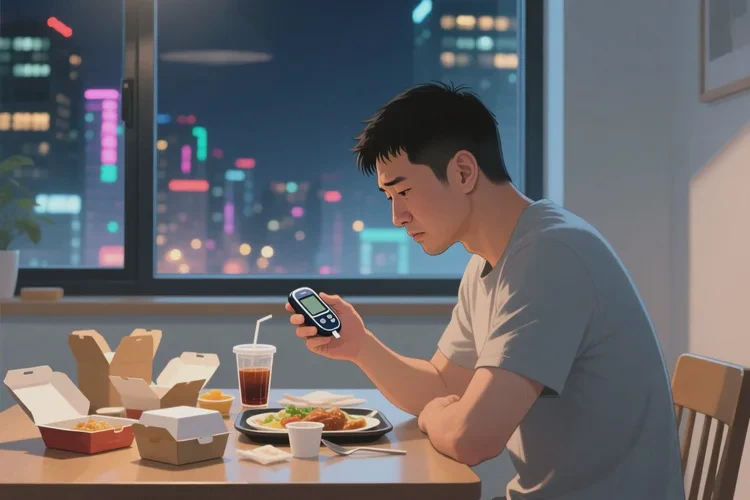 32岁晚餐血糖21.6是怎么回事(图1)