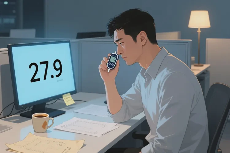 31岁睡前血糖27.9是怎么回事(图1)