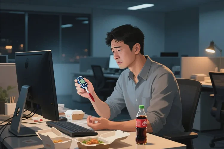 32岁中餐血糖14.3是怎么回事(图1)