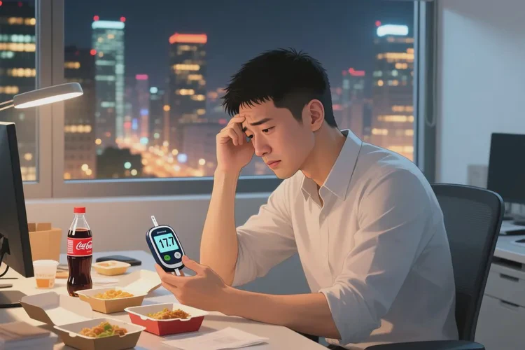 32岁餐后血糖17.7是怎么回事(图1)