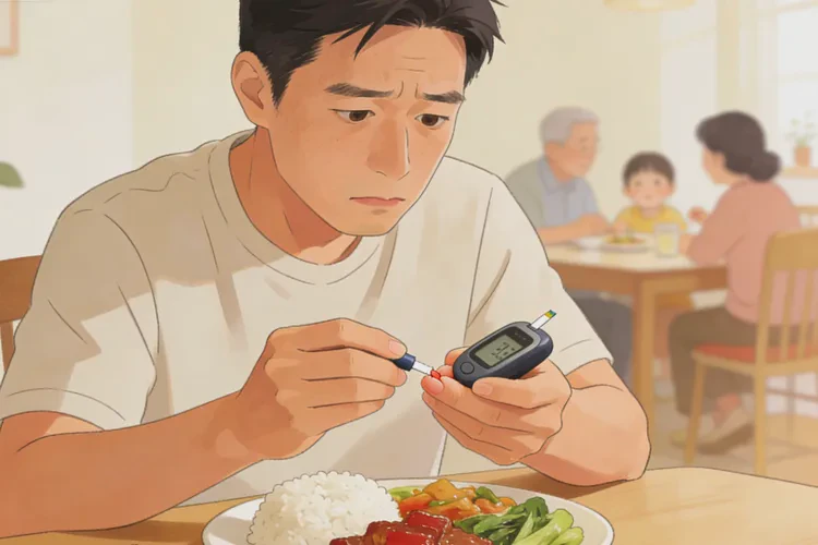 32岁中餐血糖14.5是怎么回事(图1)