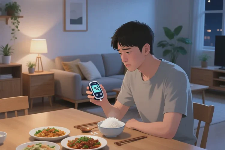 32岁晚餐血糖9点0是怎么回事(图1)