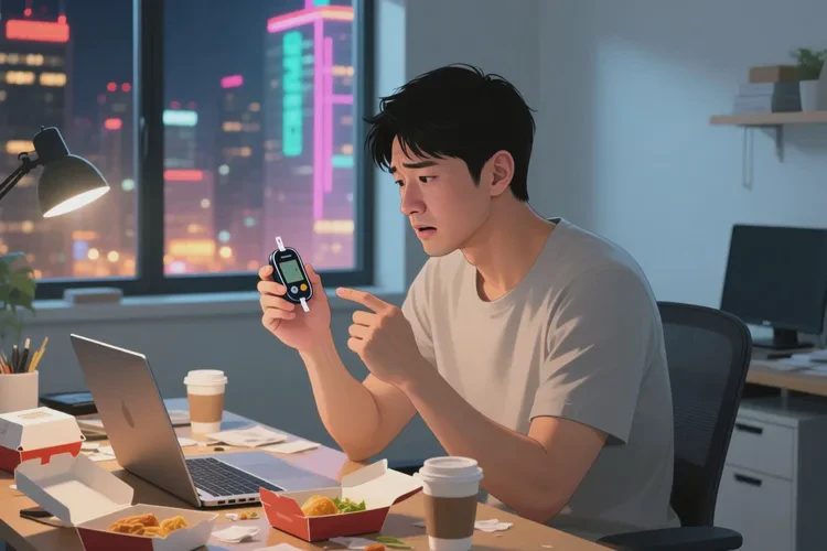 32岁中餐血糖16.6是怎么回事(图1)