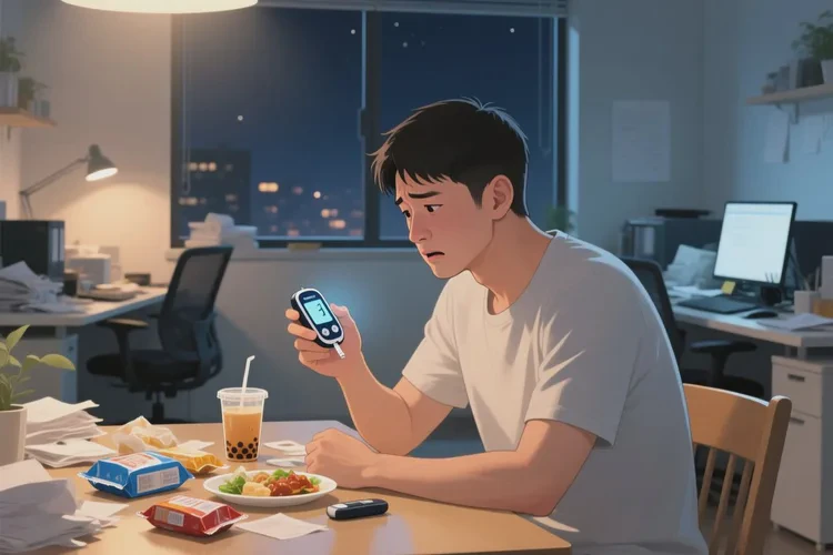 32岁晚餐血糖19.8是怎么回事(图1)