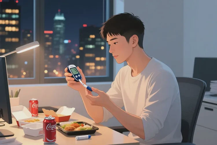 32岁晚餐血糖13点3是怎么回事(图1)