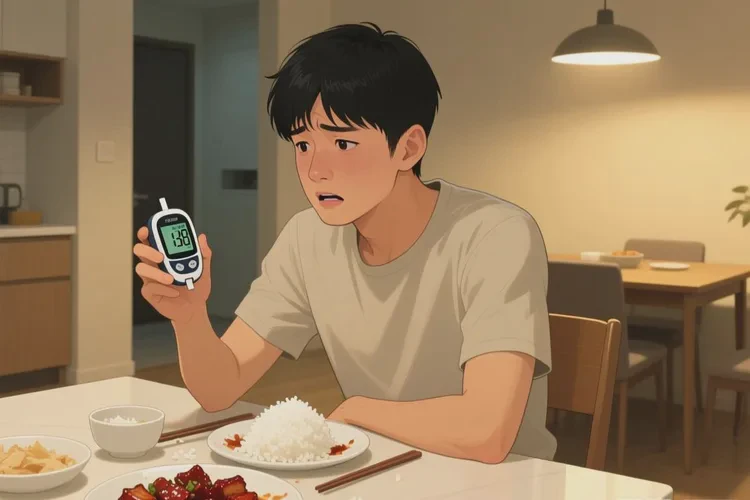 32岁晚餐血糖19.5是怎么回事(图1)