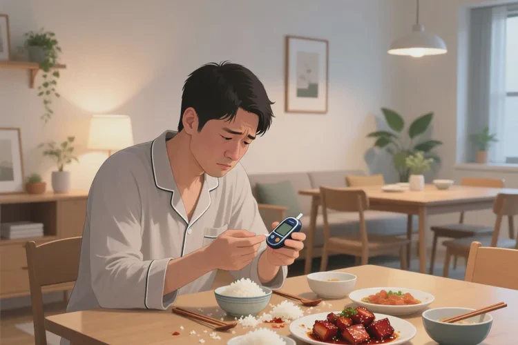 32岁晚餐血糖17.4是怎么回事(图1)