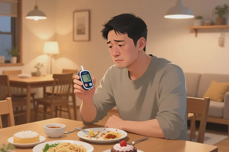 32岁晚餐血糖13点6是怎么回事(图1)