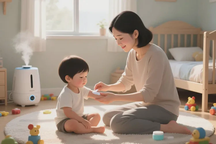 少儿四肢偶尔起湿疹能够根治吗(图1)