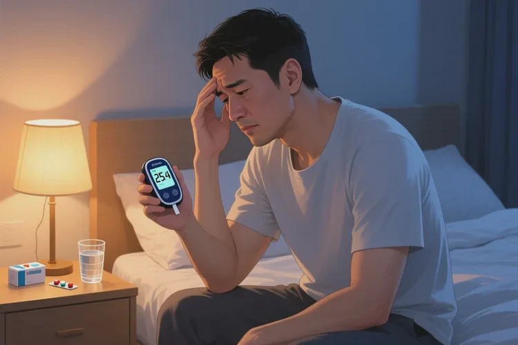 32岁睡前血糖25.4是怎么回事(图1)