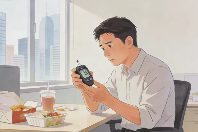 32岁中午血糖6.4是怎么回事(图1)
