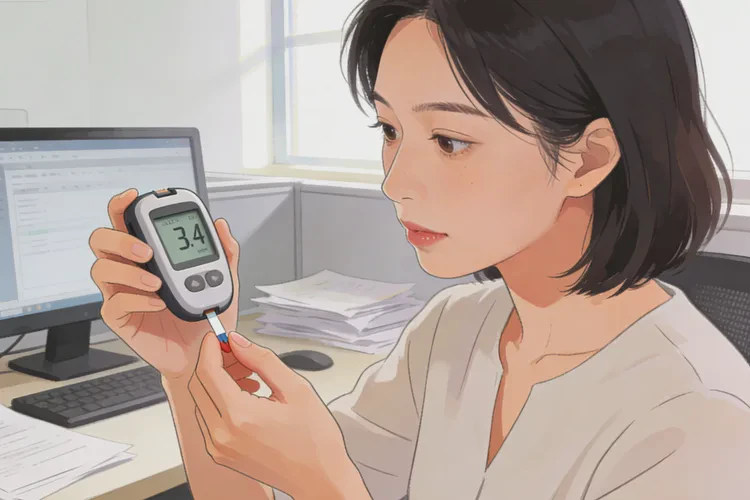 33岁晚餐血糖3点4是怎么回事(图1)