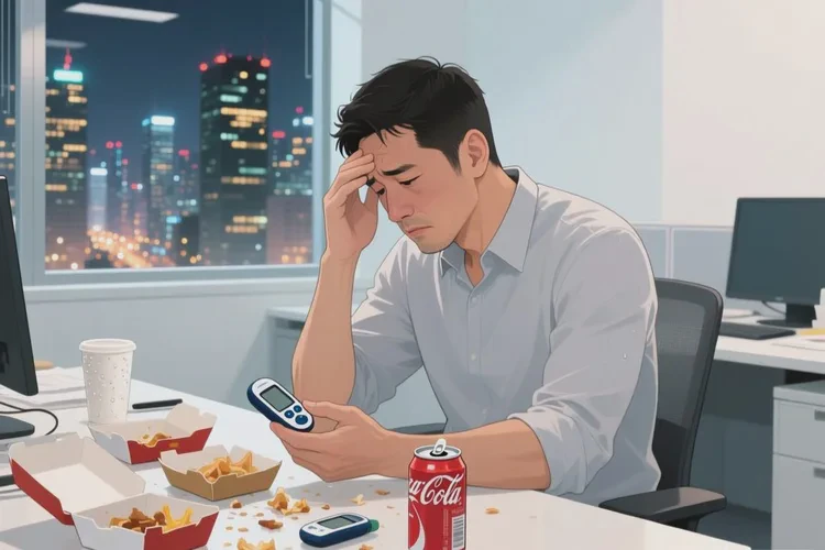 33岁晚餐血糖17.2是怎么回事(图1)