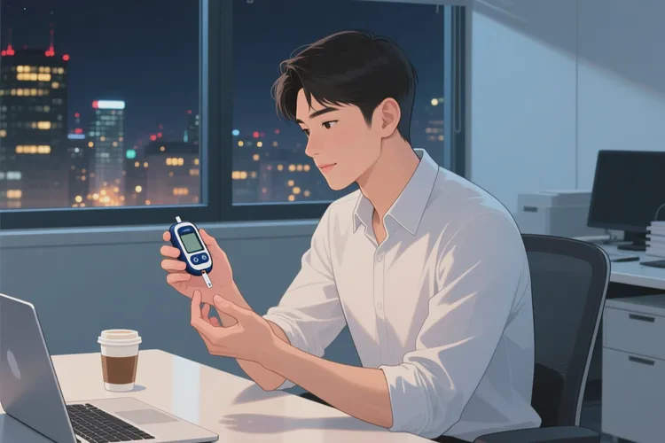 33岁晚餐血糖3点8是怎么回事(图1)