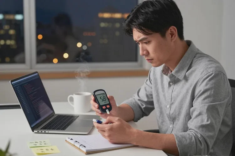 32岁晚上血糖4.5是怎么回事(图1)