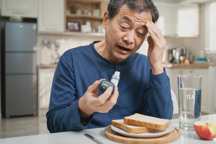 38岁早上空腹血糖12点4是怎么回事(图1)