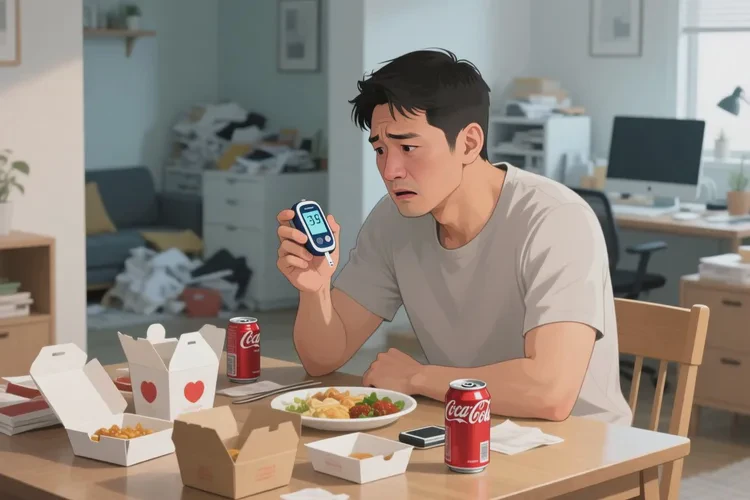 33岁晚餐血糖26.4是怎么回事(图1)