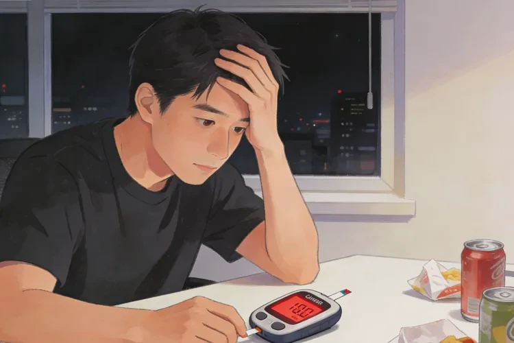 34岁晚餐血糖30.6是怎么回事(图1)