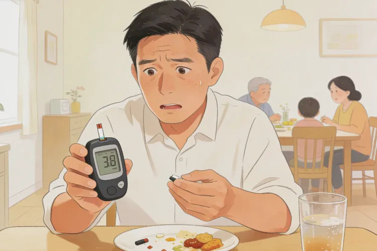 34岁晚餐血糖30.5是怎么回事(图1)