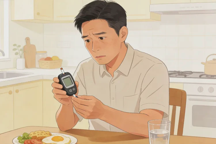 34岁早餐血糖12.8是怎么回事(图1)