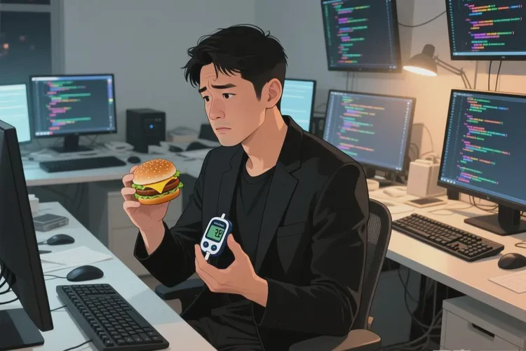 34岁晚餐血糖23.2是怎么回事(图1)