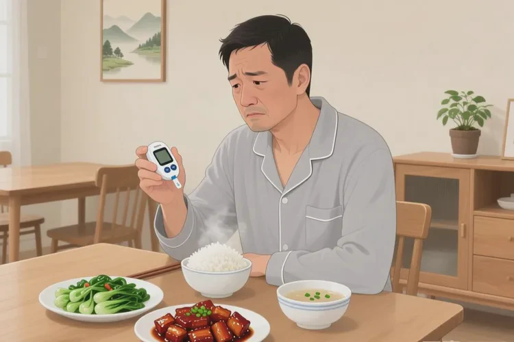34岁中餐血糖12.8是怎么回事(图1)