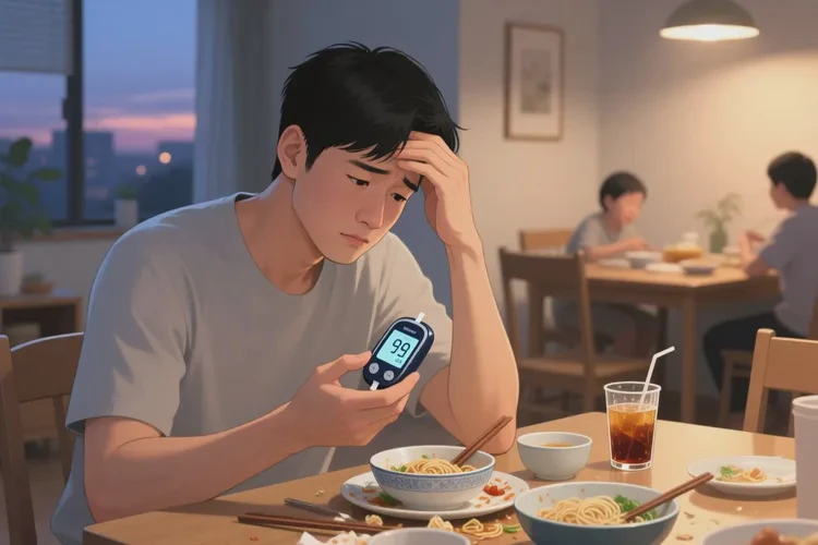 34岁晚餐血糖9点7是怎么回事(图1)