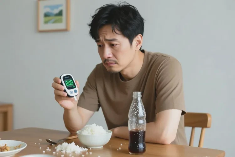 34岁晚餐血糖21.8是怎么回事(图1)