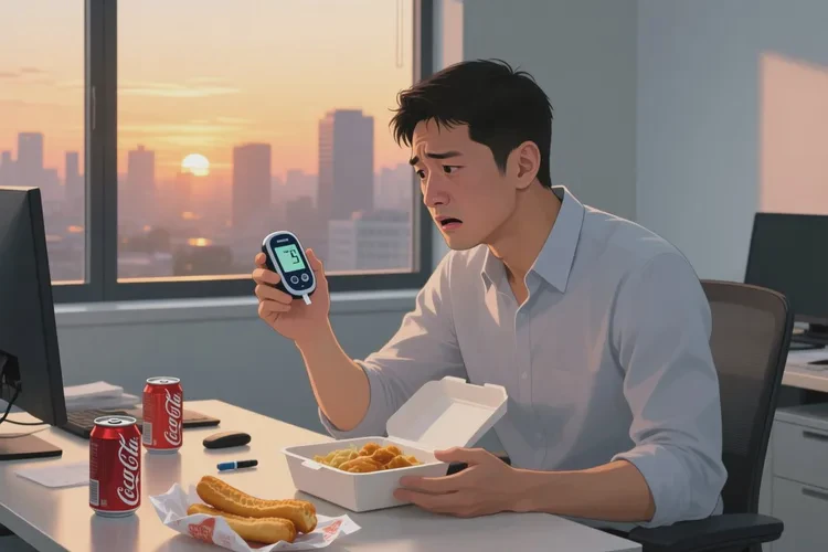 34岁中餐血糖19点5是怎么回事(图1)