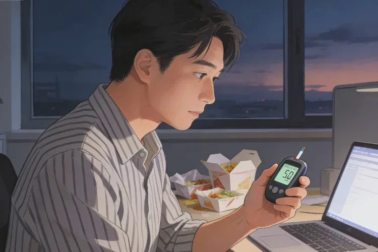 34岁中餐血糖18.5是怎么回事(图1)